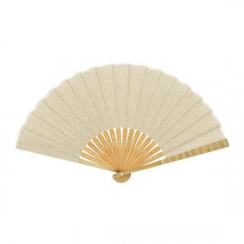 大西賢製販 Ripple  麻扇子  23cm キナリ  S24-AM01