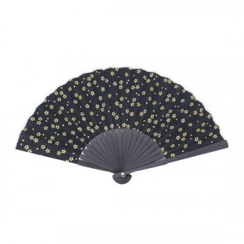 大西賢製販 Ripple  金和柄扇子  21cm 桜 黒 S19-KW02