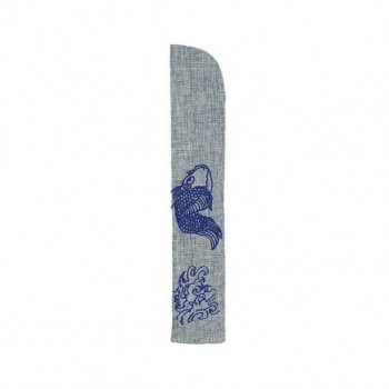 大西賢製販 Ripple  メンズ 刺繍入り扇子袋  鯉  SF11-M08