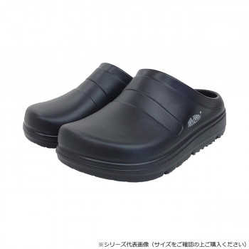 喜多 柔らかいリカバリーサンダル(サボタイプ) EVAラバー L(25.5～26.0)cm ブラック SK4910