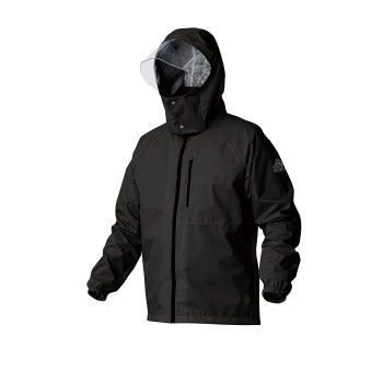 喜多 ブレスライトレインウェア 透湿合羽 3L(XL) ブラック No2940