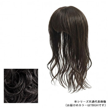 プリシラ ちょびっと白髪かくし ロング 耐熱 ブラックグレイヘア ST-012L-TBGH