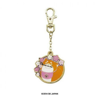 忠犬もちしば メタルチャーム キーホルダー (桜) 17855