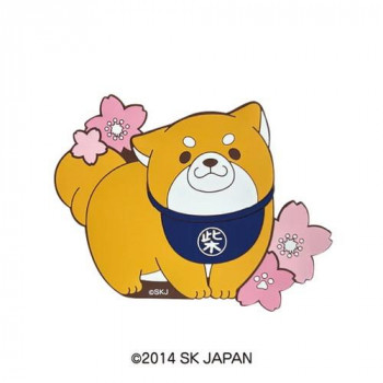 忠犬もちしば ラバー マグネット (お花見) 17910