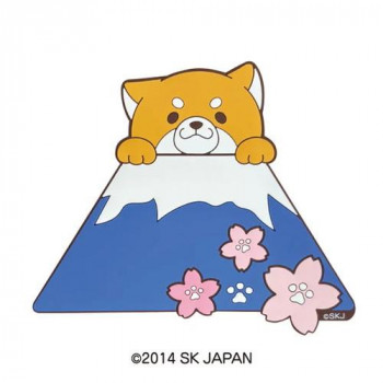 忠犬もちしば ラバー マグネット (富士山と桜) 17911