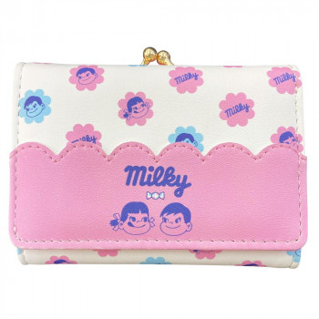 ペコちゃん＆ポコちゃん お菓子柄 口金財布 二つ折り財布 PEK8-2