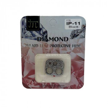 TMFW iPhone カメラプロテクター キラキラ ブラック TM-IP11-CP03BK