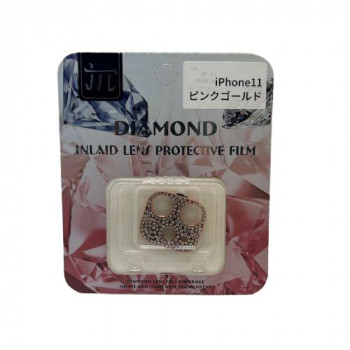 TMFW iPhone カメラプロテクター キラキラ ピンクゴールド TM-IP11-CP03PG