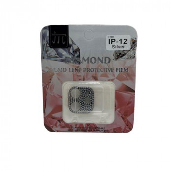 TMFW iPhone カメラプロテクター キラキラ シルバー TM-IP12-CP03SV