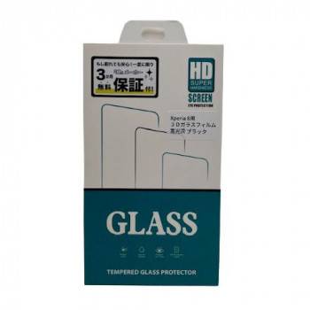TMFW Xperia 8 3Dフルカバー強化ガラスフィルム 高光沢 TM-SOX801