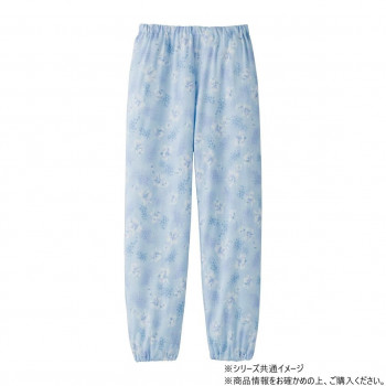ケアファッション パジャマパンツ (婦人) サックス 4L 399196