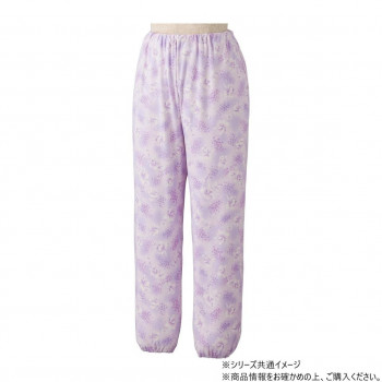 ケアファッション パジャマパンツ (婦人) パープル 4L 3991916