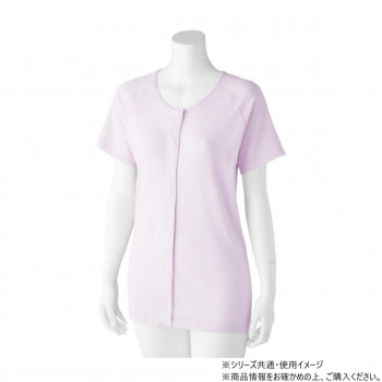 ケアファッション 着るサプIFMC.3分袖ホックシャツ (2枚組) (婦人) ラベンダー LL 80055323