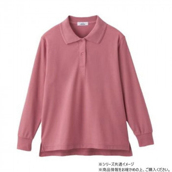 ケアファッション カノコポロシャツ(婦人) ローズ L 82026832