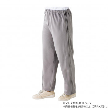ケアファッション 裏起毛脇全開スウェットパンツ (婦人) グレー LL 8209373