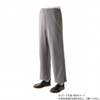ケアファッション 裏起毛脇全開スウェットパンツ (紳士) グレー M 8209381