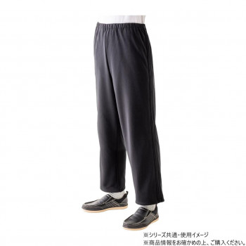 ケアファッション 裏起毛脇全開スウェットパンツ (紳士) ブラック M 82093811