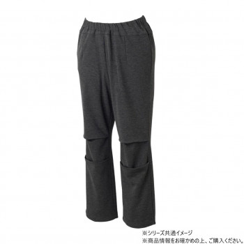 ケアファッション 座・ビューティフォー裏起毛ニットパンツ(婦人) グレー LL 8220343