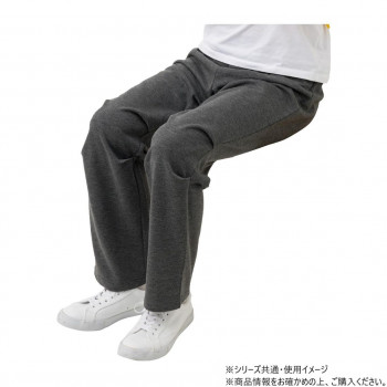 ケアファッション 座・ビューティフォー裏起毛ニットパンツ(婦人) ネイビー M 82203411