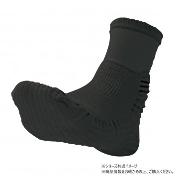 ケアファッション 靴下 どんどんウォーク (紳士) ブラック 25～26cm 9754711