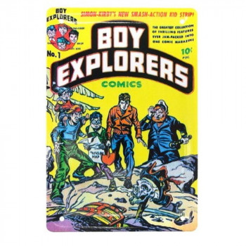 アメコミ メタルポストカード BOY EXPLORERS IN015691
