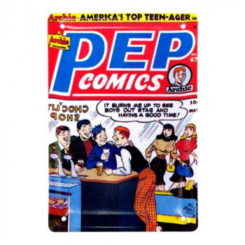 アメコミ メタルポストカード PEP COMICS IN015707