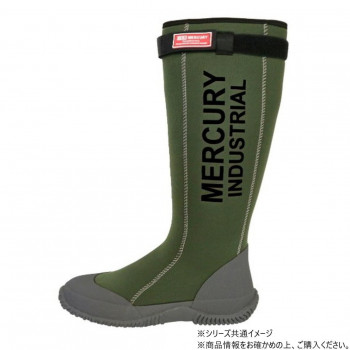 MCR マーキュリー ネオプレンブーツ 長靴 カーキ L KS017367