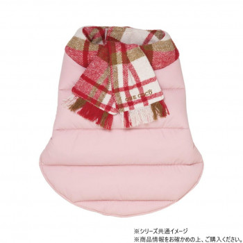 Down muffler-ダウンマフラー ドッグウェアピンク Lサイズ DG-DWM04-L