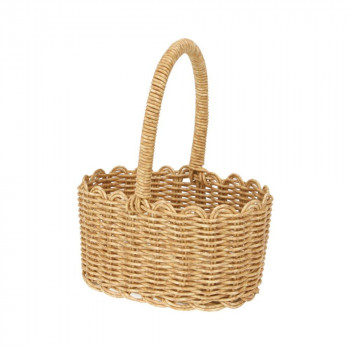 大橋新治商店 ルヴァン PP素材バスケット オーバル ナチュラル 24-0616