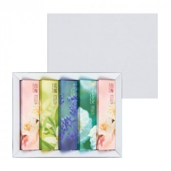 日本香堂 かたりべ ご進物用 お線香 花の香り 5箱入 包装品 25g×5個入 26149