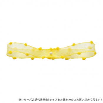 東京リボン 41502  タイニーパフ 約15mm×15m レモン