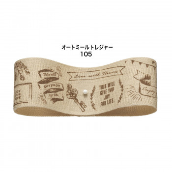 東京リボン 50021  コットントラント 約30mm×16m 105オートミールTRS