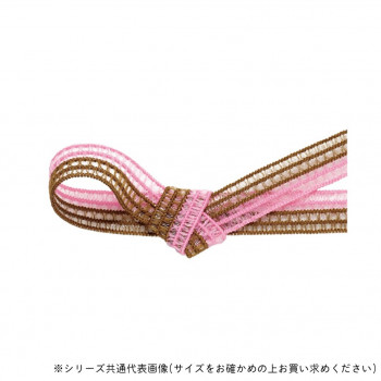 東京リボン 40985  GRレーシアツートン 約8mm×約19m 13 ピンク/シナモン