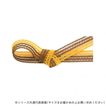 東京リボン 40985  GRレーシアツートン 約8mm×約19m 14オレンジ/シナモン