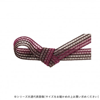 東京リボン 40985  GRレーシアツートン 約8mm×約19m 19 ワイン/チョコ