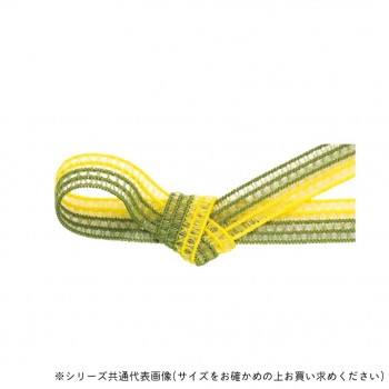 東京リボン 40986  GRレーシアツートン 約12mm×約19m 12 レモン/オリーブ
