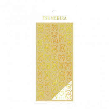 ツメキラ honchan プロデュース bear＆Ribbon gold(ジェル専用) SG-HON-003