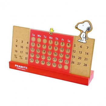 ナガノファクトリー SNOOPY スヌーピー 万年カレンダー(スヌーピー＆ウッドストック) SN2700
