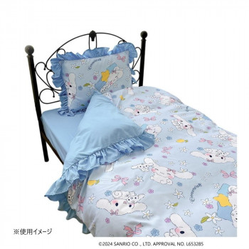 サンリオ シナモロール 総柄フリル布団カバー3点セット シングル SS-23-211-61