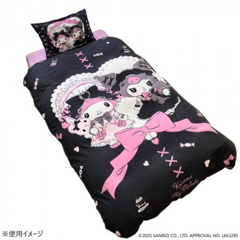 サンリオ マイメロディ＆クロミ 絵羽布団カバー3点セット シングル SB-687-S