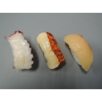 日本職人が作る  食品サンプル寿司マグネット　たこ　うなぎ　はまち　IP-151