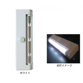 OHM LEDセンサーライト NIT-L033M　ホワイト