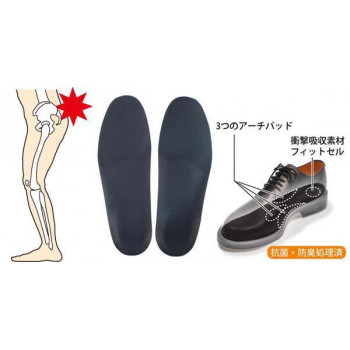 インソールプロ(靴用中敷き)　腰痛対策　メンズ・男性用　L(26～27cm)
