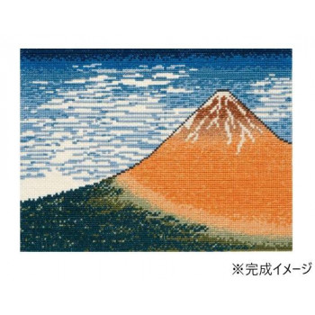 ししゅうキット　7137(ベージュ)　日本名所絵百選シリーズ　凱風快晴