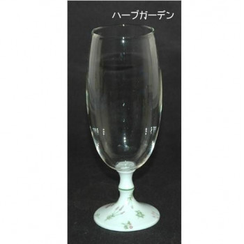 有田浪漫ビールグラス　フルール　ハーブガーデン・INT-102-5-6