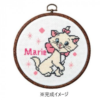 オリムパス 7322 ししゅうキット　ディズニー　マリー(おしゃれフープ付)