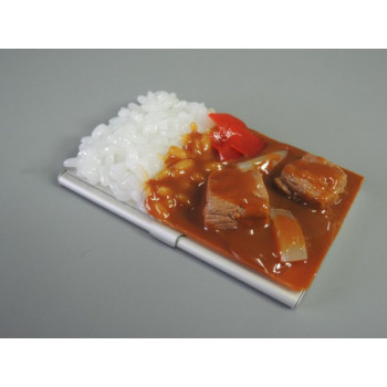 日本職人が作る　食品サンプル名刺ケース　カレーライス　IP-188