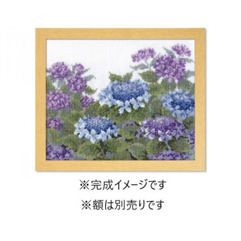 オリムパス　オノエ・メグミ　ししゅうキット　愛すべき花たち　紫陽花　7451