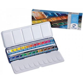 VAN　GOGH　ヴァンゴッホ固形水彩絵具　24色セットM　T.20M8624　416829