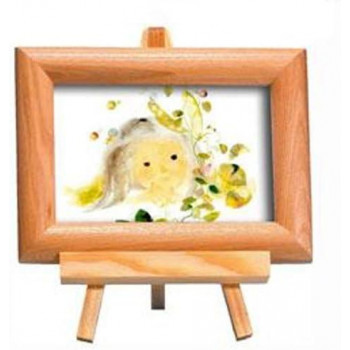ナチュラルイーゼル付(ちひろ絵はがき一枚入り)　1348040・五粒のエンドウ豆